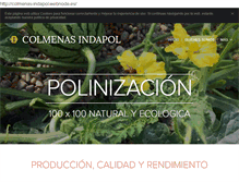 Tablet Screenshot of colmenasindapol.com